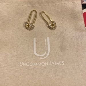 Uncommon James safety pin earrings